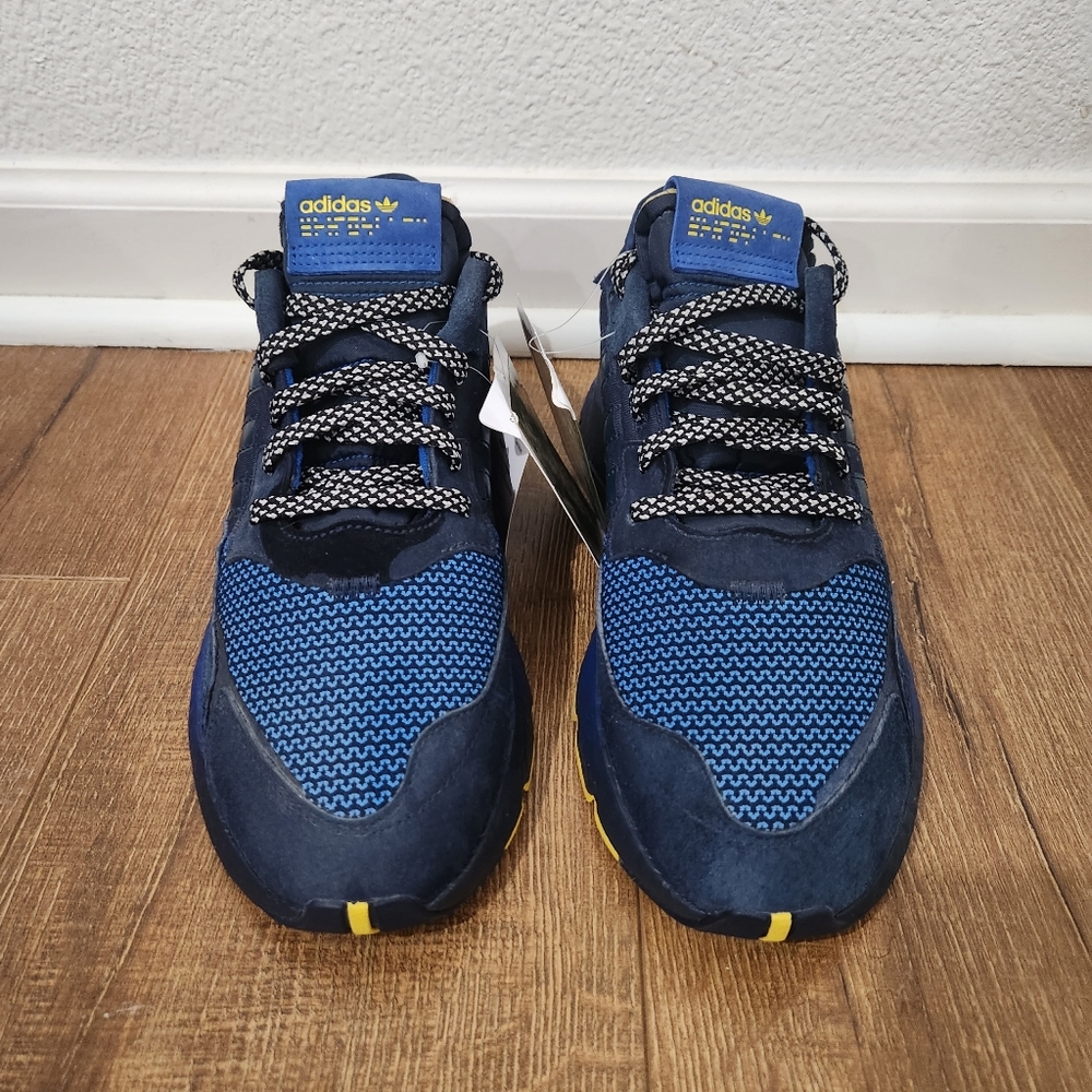 Adidas x Ninja blue yellow nite jogger sneakers unreleased rare 9 streetwear